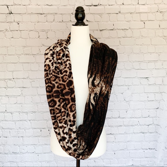 Aldo Leopard Print Infinity Scarf - Picture 3 of 4